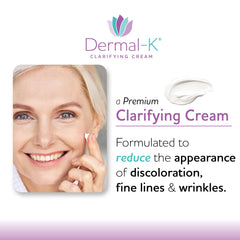 Dermal-K Vitamin K Cream texture swatch displaying smooth absorption
