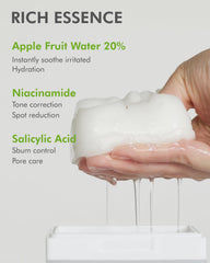 DERMAL Korean apple water bottle with pads sourced from Andong for hydration