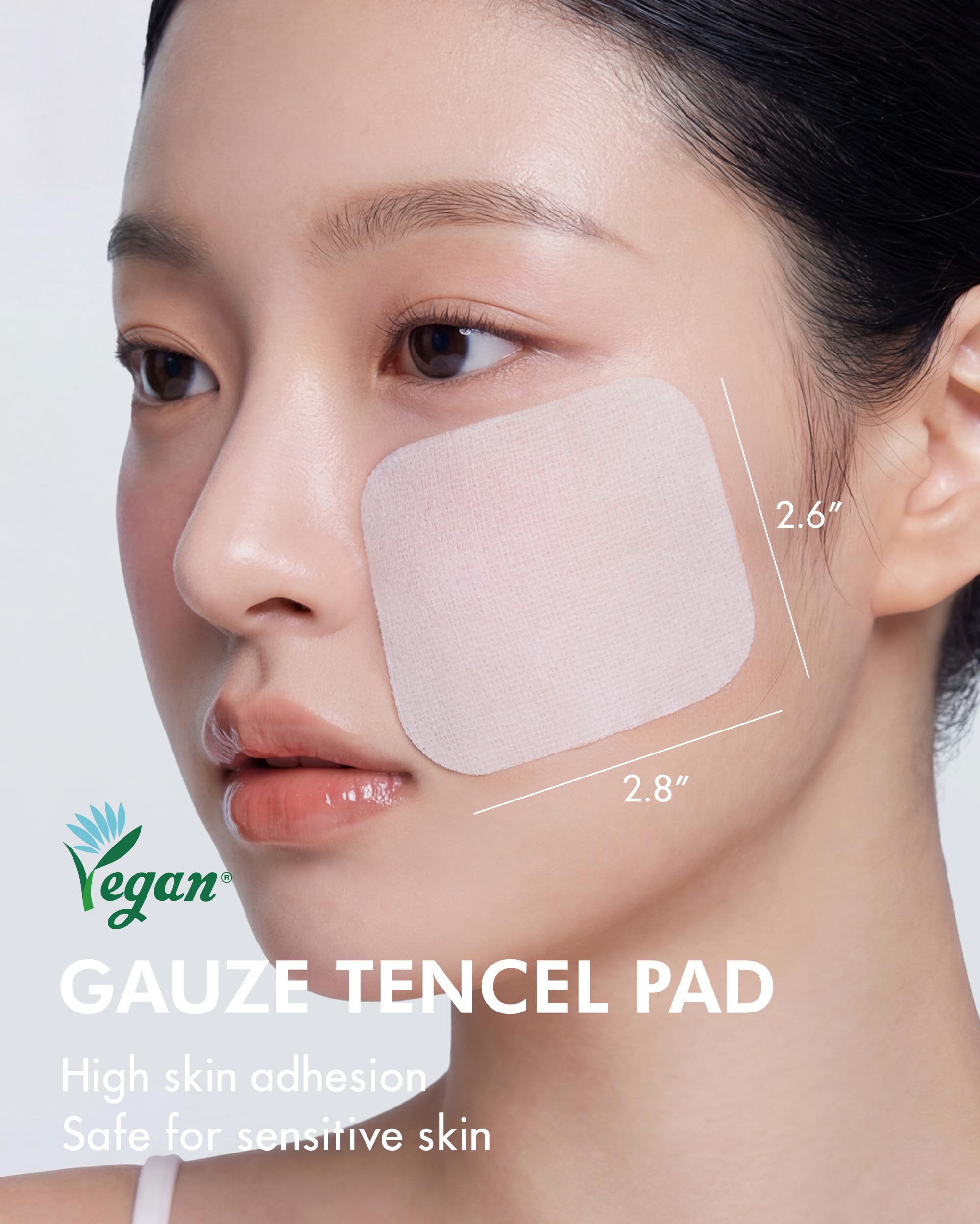 DERMAL gauze-tencel sheets provide soft, absorbent application on skin