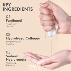 DERMAL pearl and pomegranate notes highlight brightening hydration for all skin types