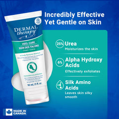 Dermal Therapy Heel Care Cream being applied to damp feet for quick absorption