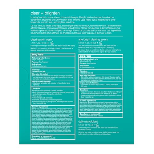 Dermalogica Clear and Brighten Kit daily microfoliant powder reveals smoother skin and brighter tone.