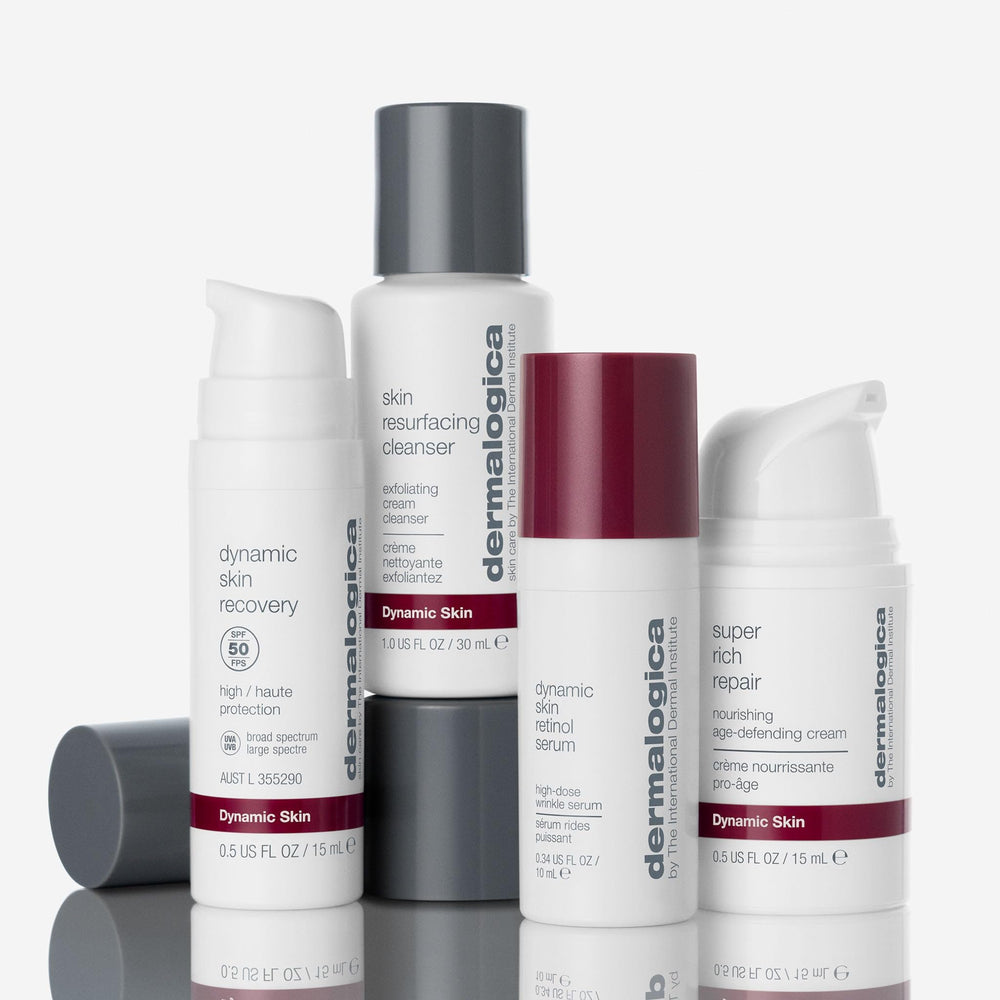 Dermalogica Skin Aging Solutions Kit SPF50 moisturizer for daytime protection.