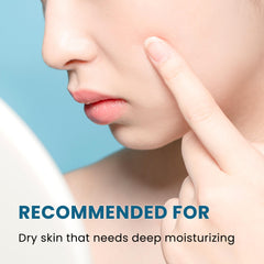 Close-up of smooth, nourished skin from peptide-rich nourishment by DERMALOGY