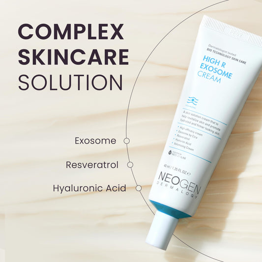 DERMALOGY by NEOGENLAB Exosome Cream texture close-up showing rich, velvety hydration