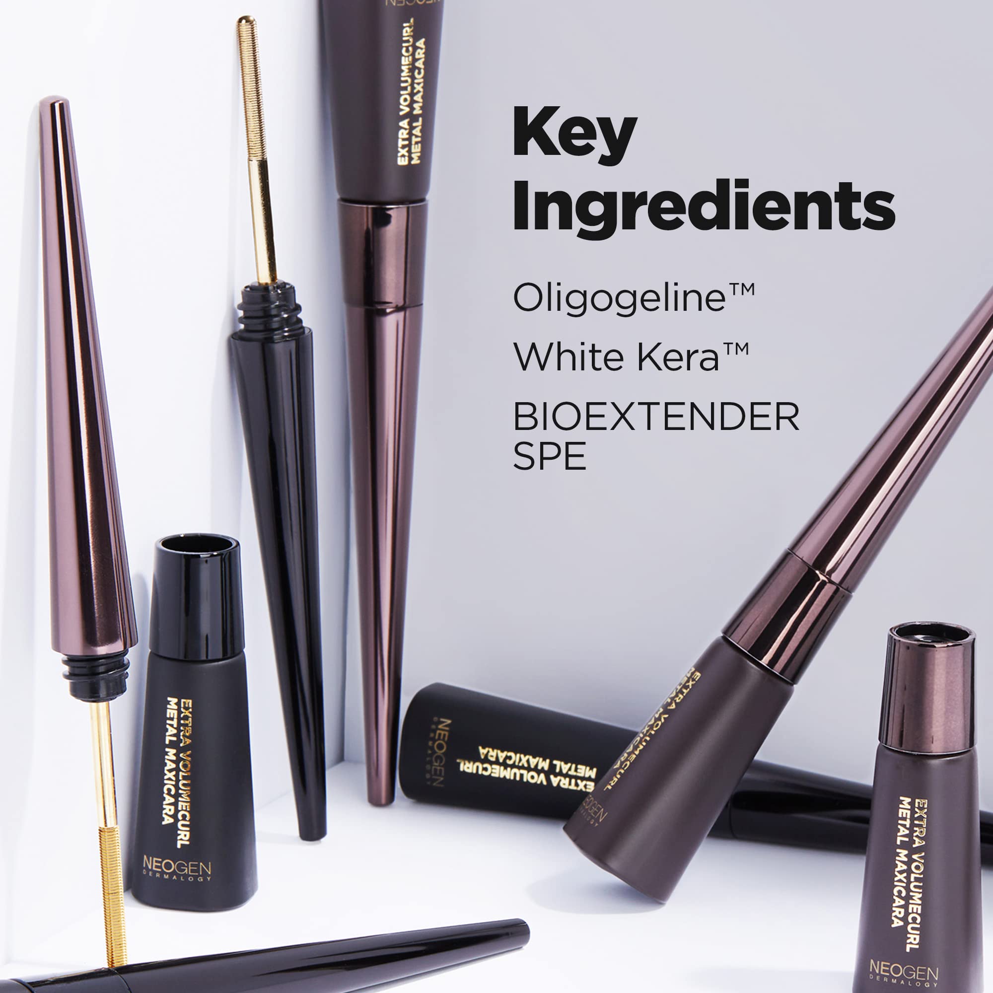 DERMALOGY Mascara stays long-wearing with a clean, non-flaking finish