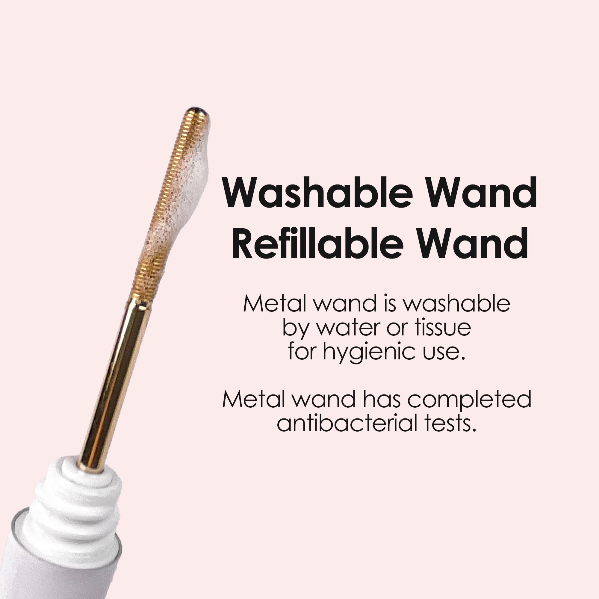 DERMALOGY Extra Volume Curl Metal Mascara provides no-clump definition and easy removal