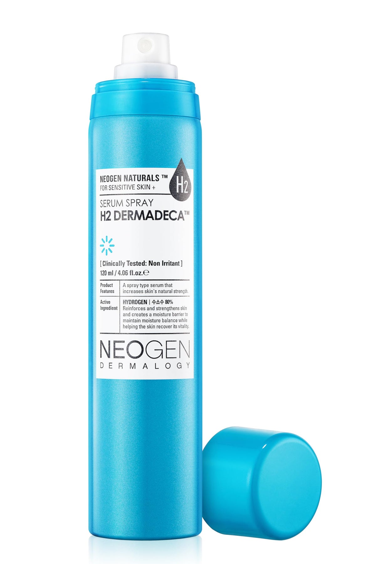 DERMALOGY by NEOGENLAB Neogen H2 Dermadeca bottle close-up showing a hydrating mist.