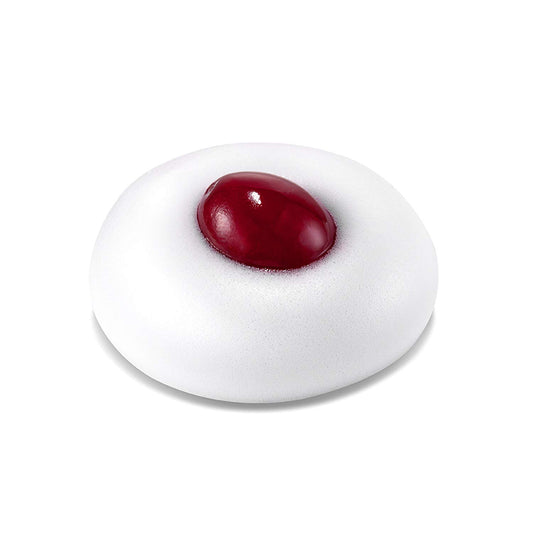 DERMALOGY Real Fresh Foam Cranberry bottom reveals real fruit infusion for skin vitality.