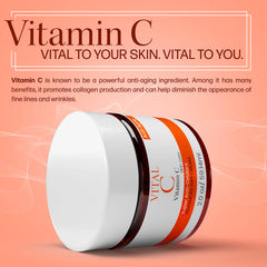 Dermapeutics Vitamin C face cream packaging front with 2oz size.