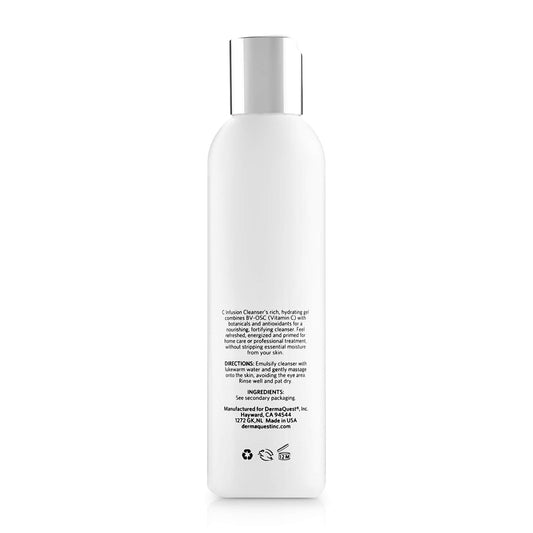 DermaQuest C Infusion Cleanser back label details usage and benefits