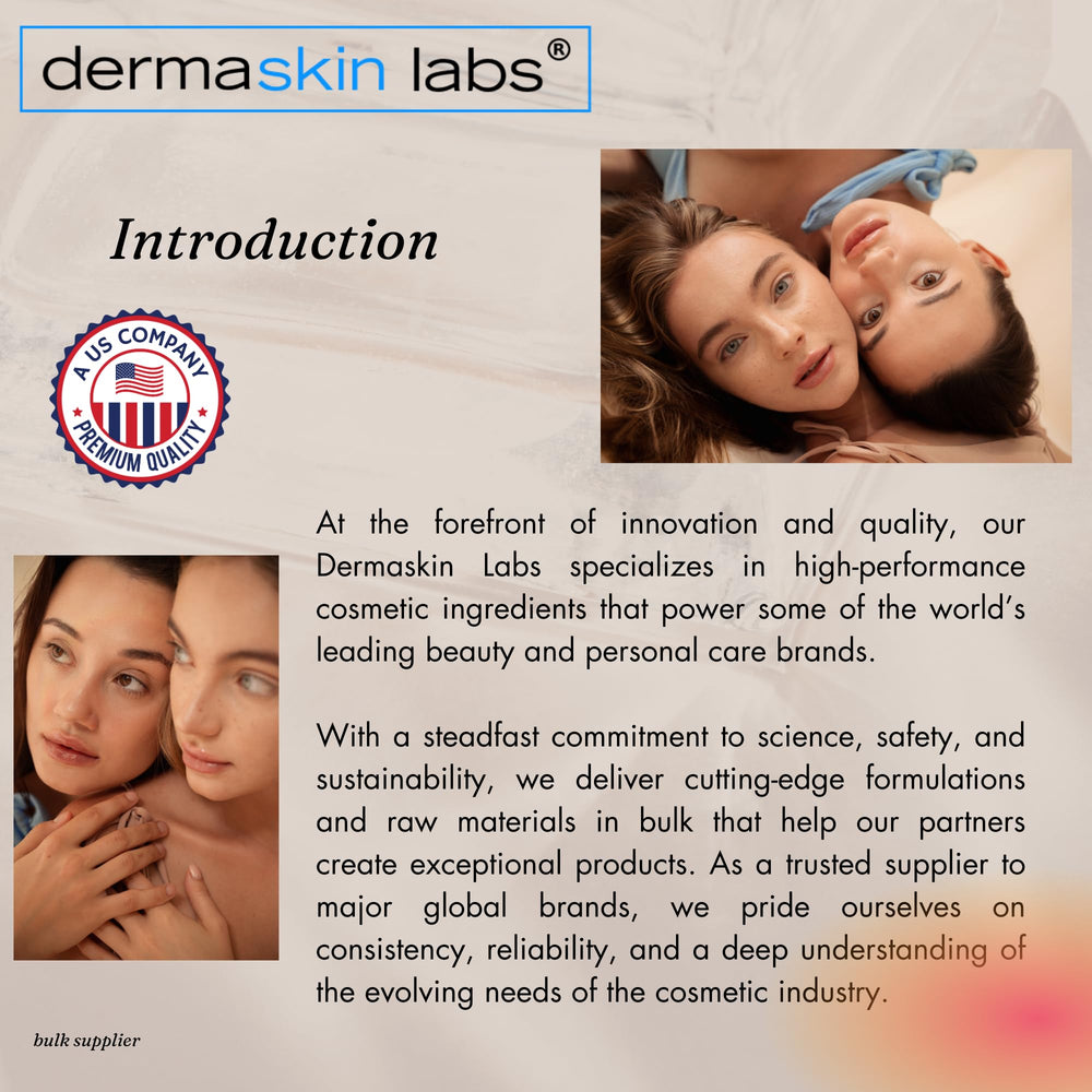 Dermaskin Labs Ceramide Powder being added to the oil phase for stable emulsions.
