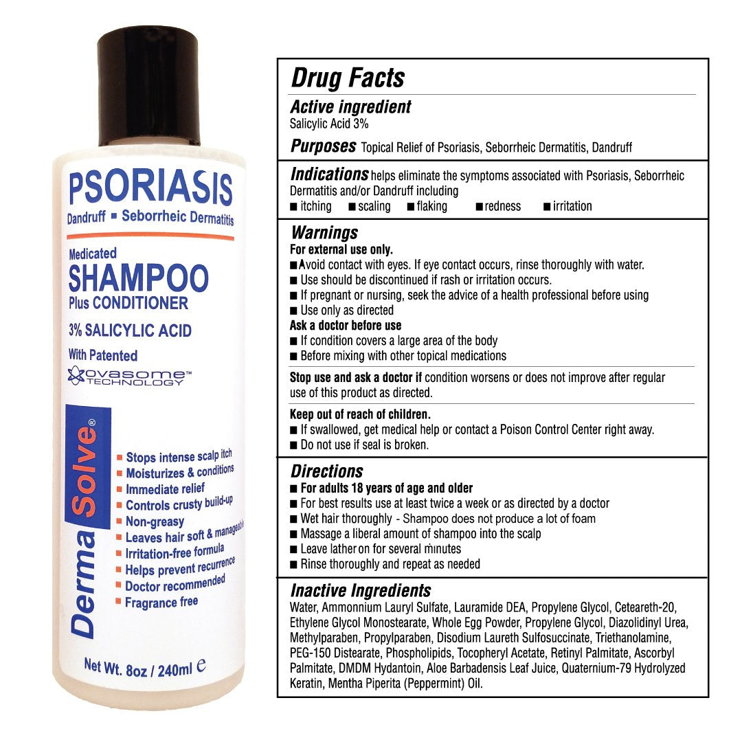 Dermasolve combo pack display on shelf; clear two-product system