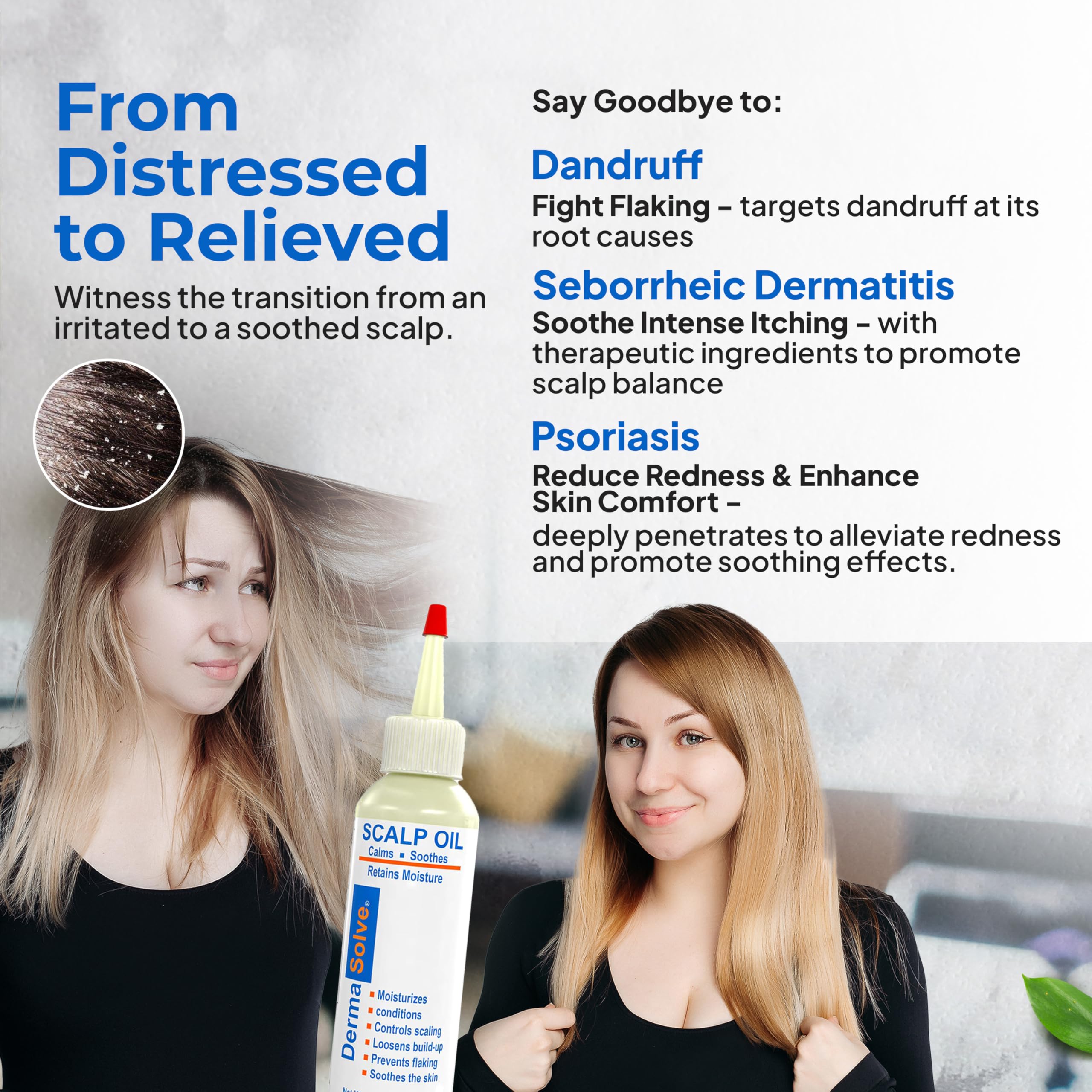 Dermasolve oil texture closeup highlighting silky non-greasy feel