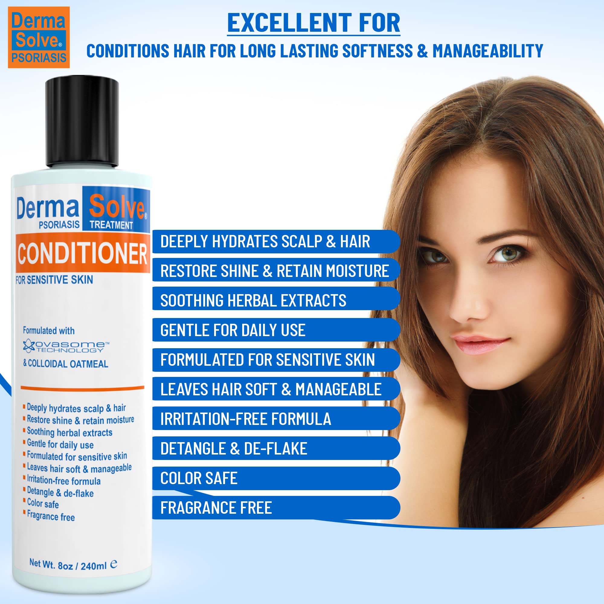 Dermasolve shampoo foamy lather—gentle cleansing with moisture retention