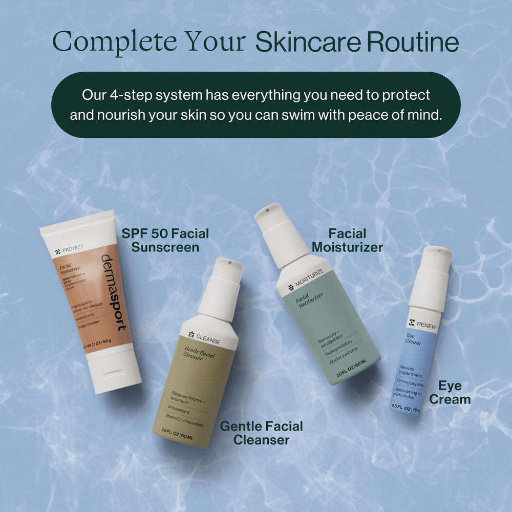 Dermasport ARC antioxidant label signals post-swim skin support.