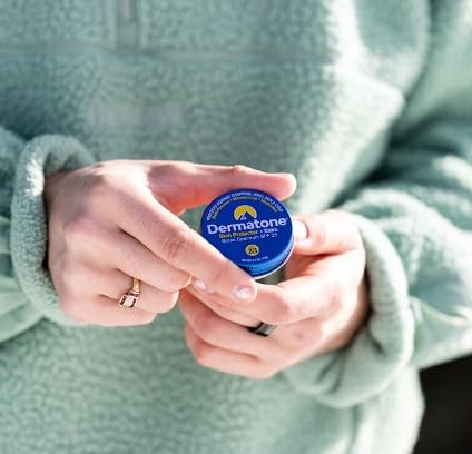 Dermatone Skin Protector Balm 2-pack label view for easy outdoor protection.