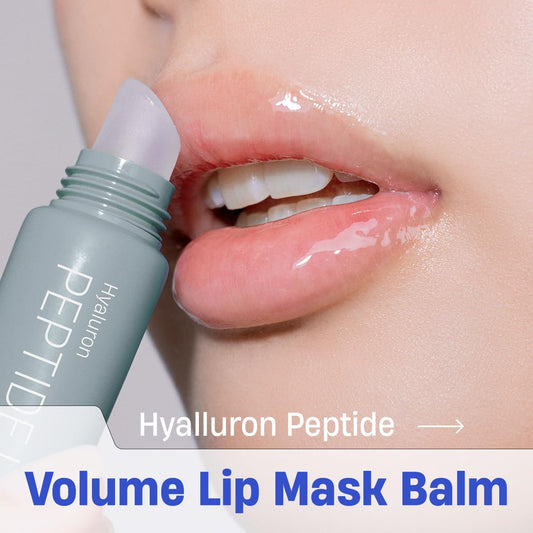 DERMATORY Hyalluron Peptide Volume Lip Mask Balm texture during application for even coverage.