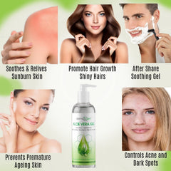 Dermaxgen Aloe gel acts as a light hair and scalp conditioner.
