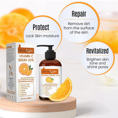 DERMAXGEN Vitamin C Serum dropper for precise, controlled application.