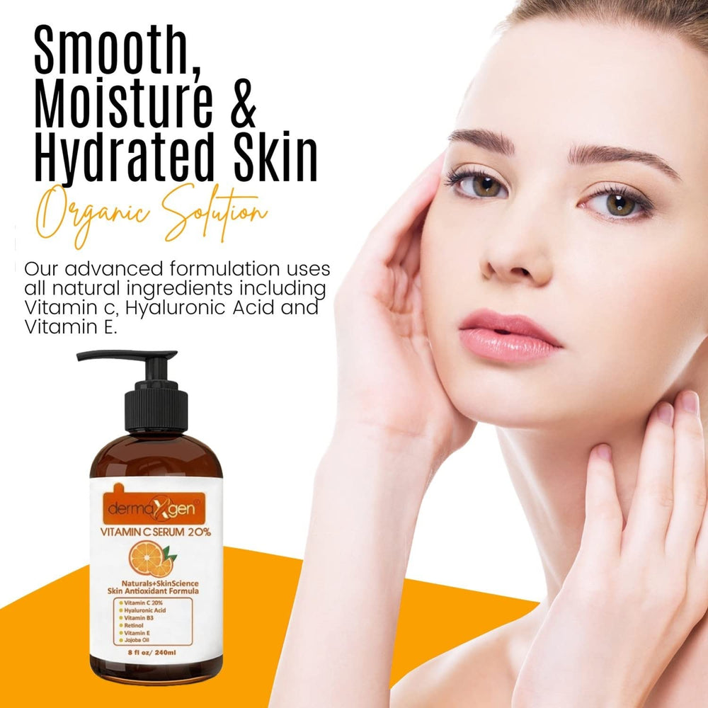 DERMAXGEN Close-up of the non-greasy, satin finish on skin.