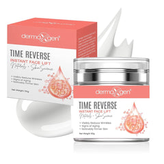 DERMAXGEN Time Reverse cream tube shows instant hydration and smoothing