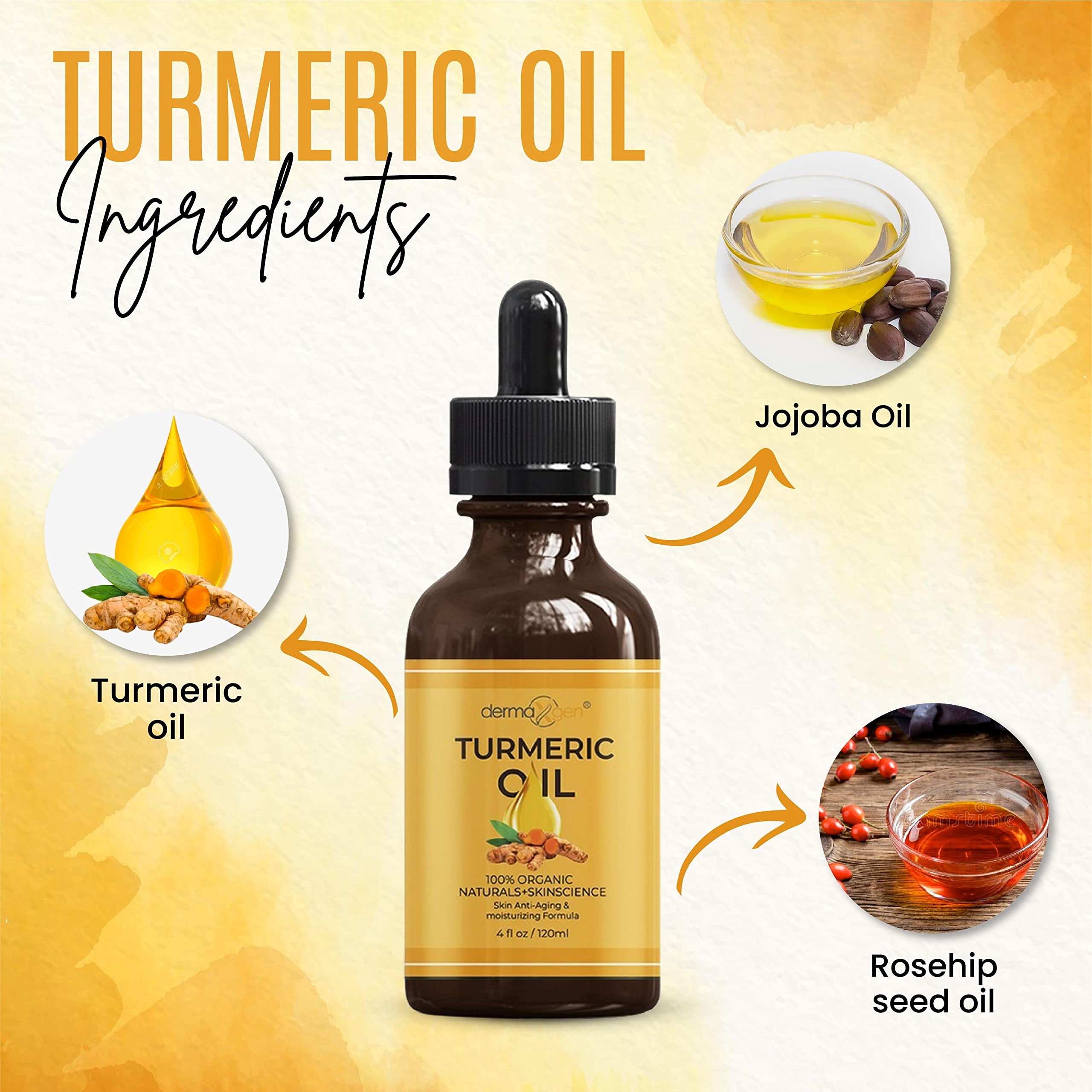 DERMAXGEN turmeric oil with aloe vera scene for soothing moisture