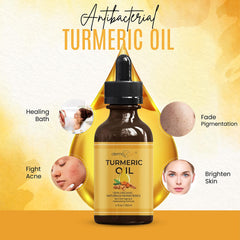 DERMAXGEN turmeric oil dropper ready for daily skincare routine