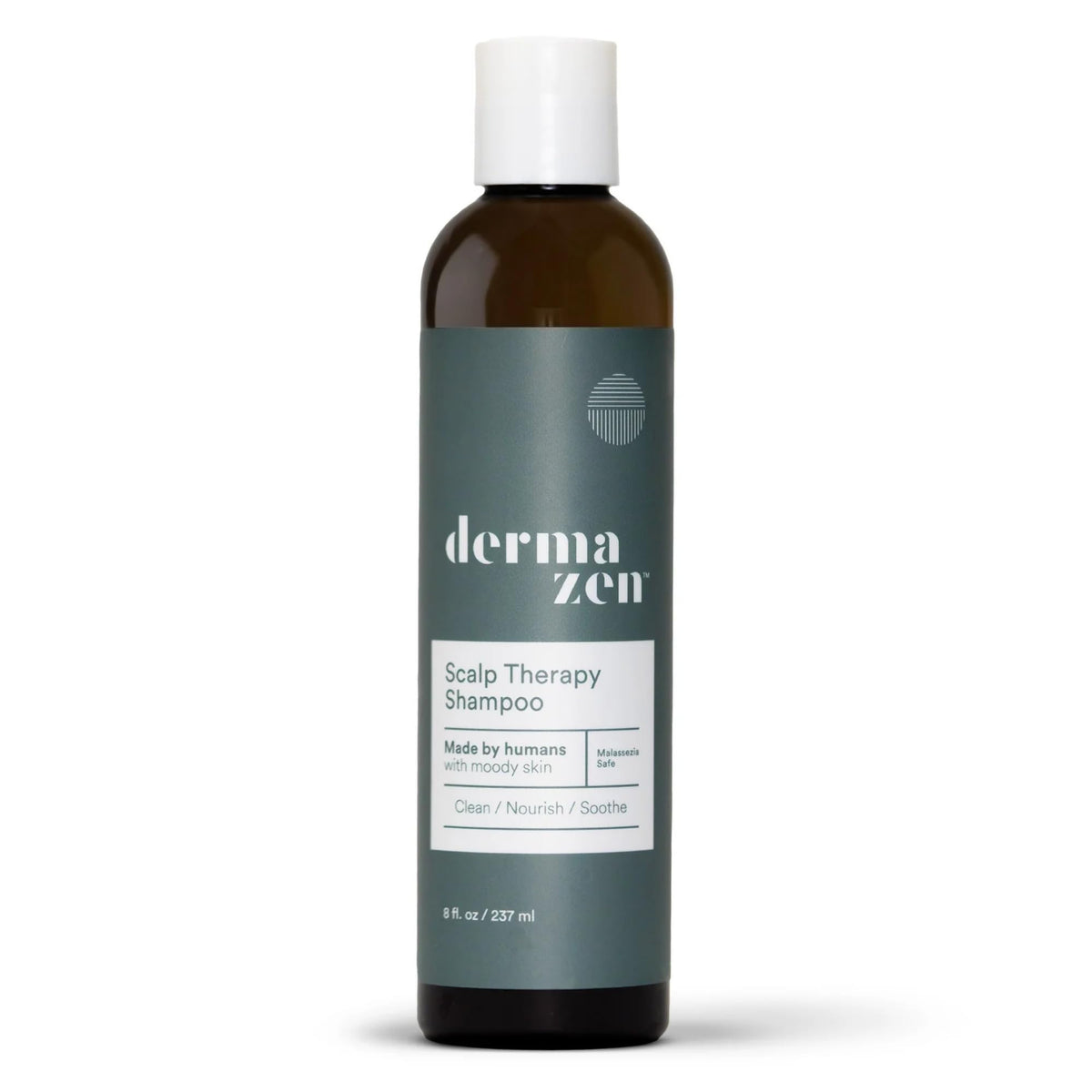 Dermazen bottle with oil-free scalp therapy for irritation relief.