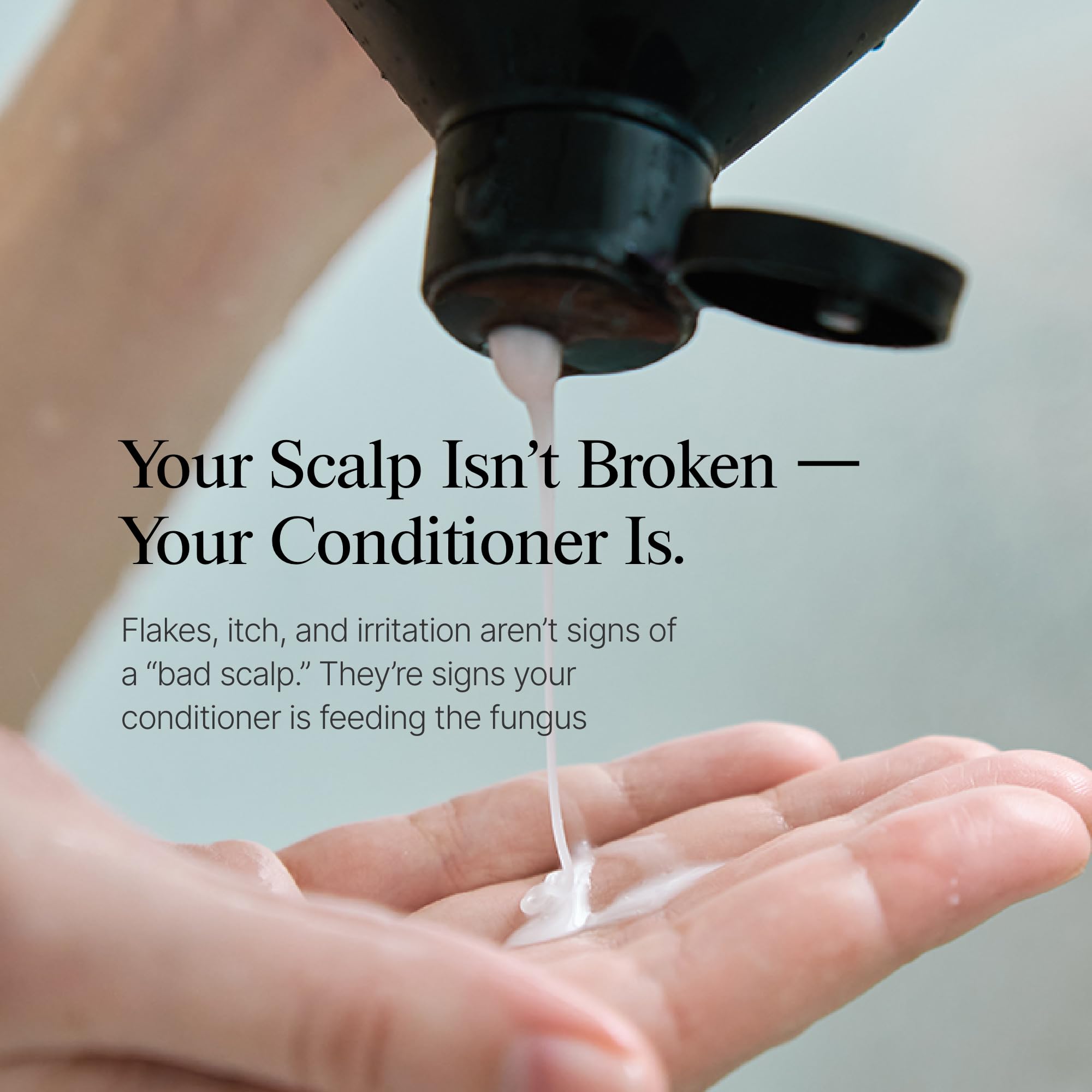 Rosemary oil and MCT infusion in Dermazen Nourishing Conditioner for refreshed scalp.