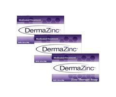 DermaZinc Therapy Soap pack of 3 for easy multi-use skin relief
