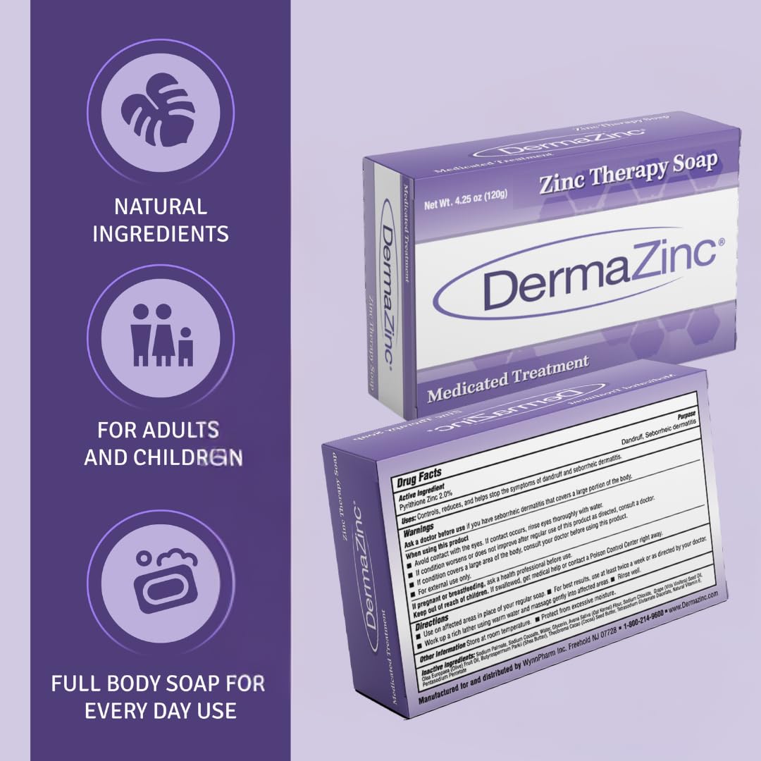 DermaZinc Therapy Soap packaging showcases compact bar ready for travel