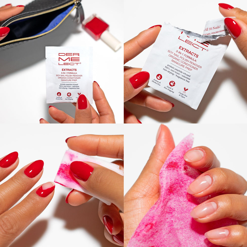 Dermelect at-home manicure routine for a quick refresh.