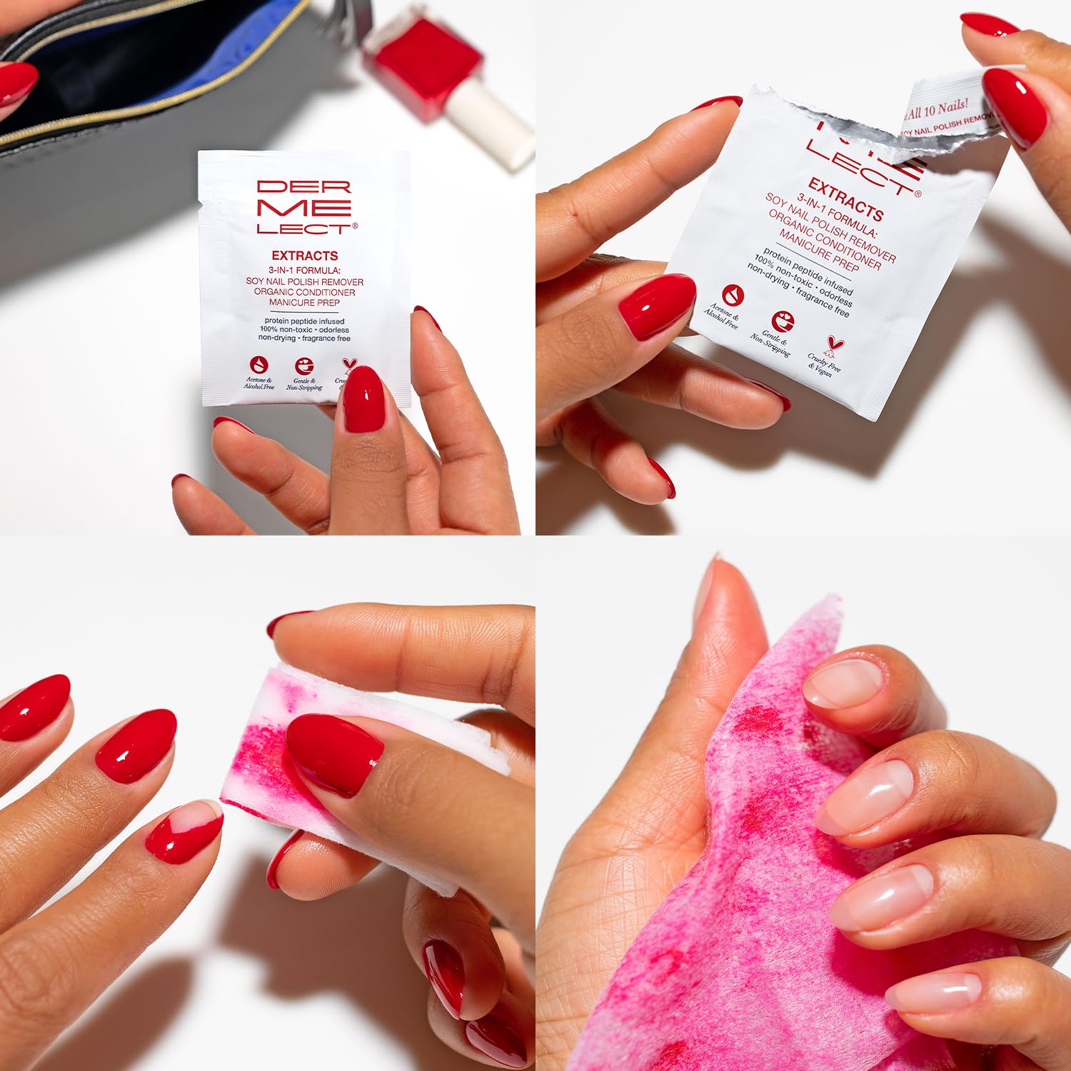 Dermelect Extracts ingredients featuring protein peptides and organic soy for nails