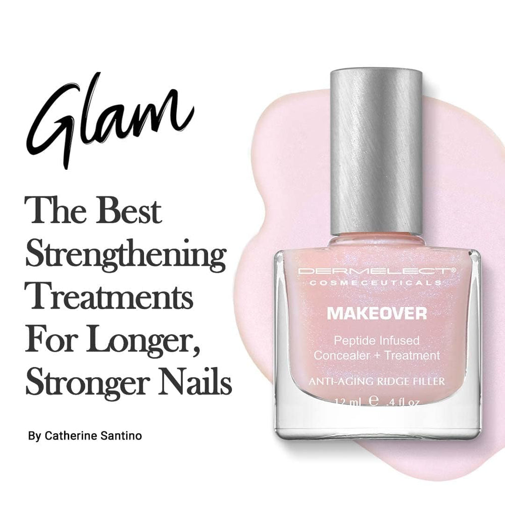 Dermelect Makeover Ridge Filler hydration-boost supports nail moisture for flexibility.