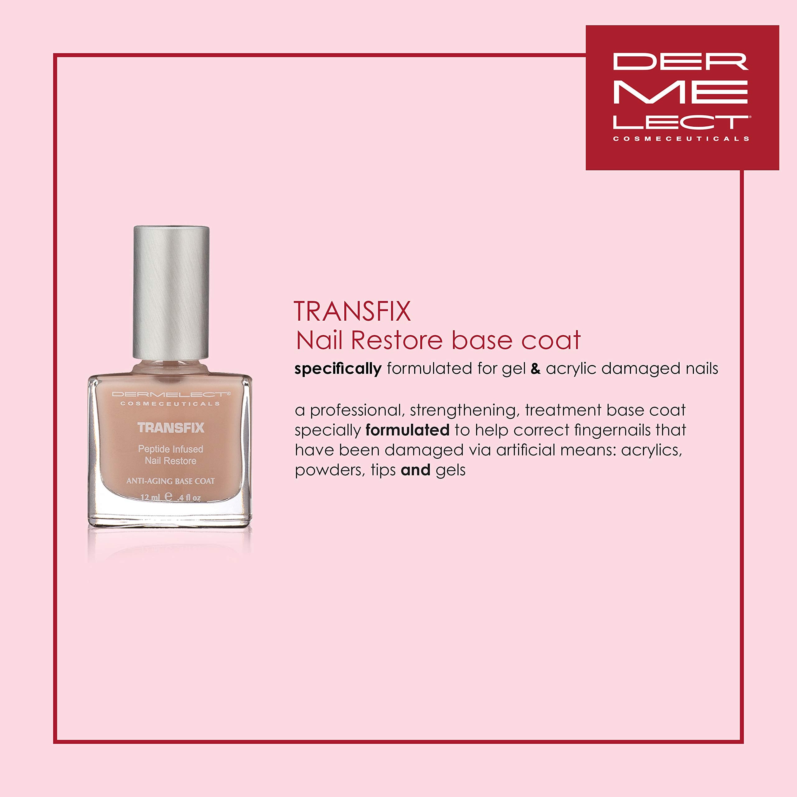 Dermelect Nail Repair Top Coat provides long-lasting, brilliant shine