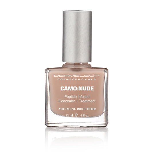 Dermelect Nail Ridge Filler-Surface-Smoothing evens texture for a polished base.