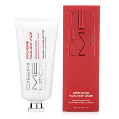 Dermelect Rapid Repair Facial Moisturizer in jar delivers silky, non-greasy hydration.