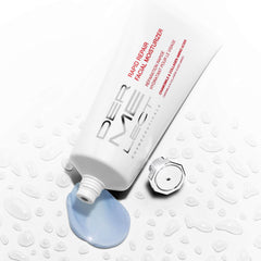 Dermelect Rapid Repair Moisturizer texture closeup shows fast absorption.
