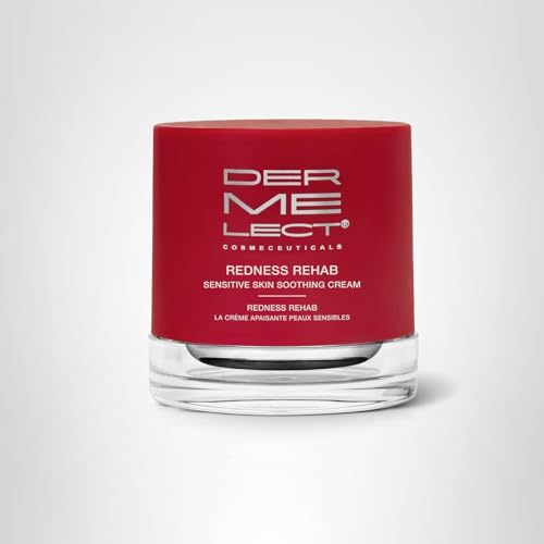 Dermelect Redness Rehab skin close-up shows balanced, comfortable texture.
