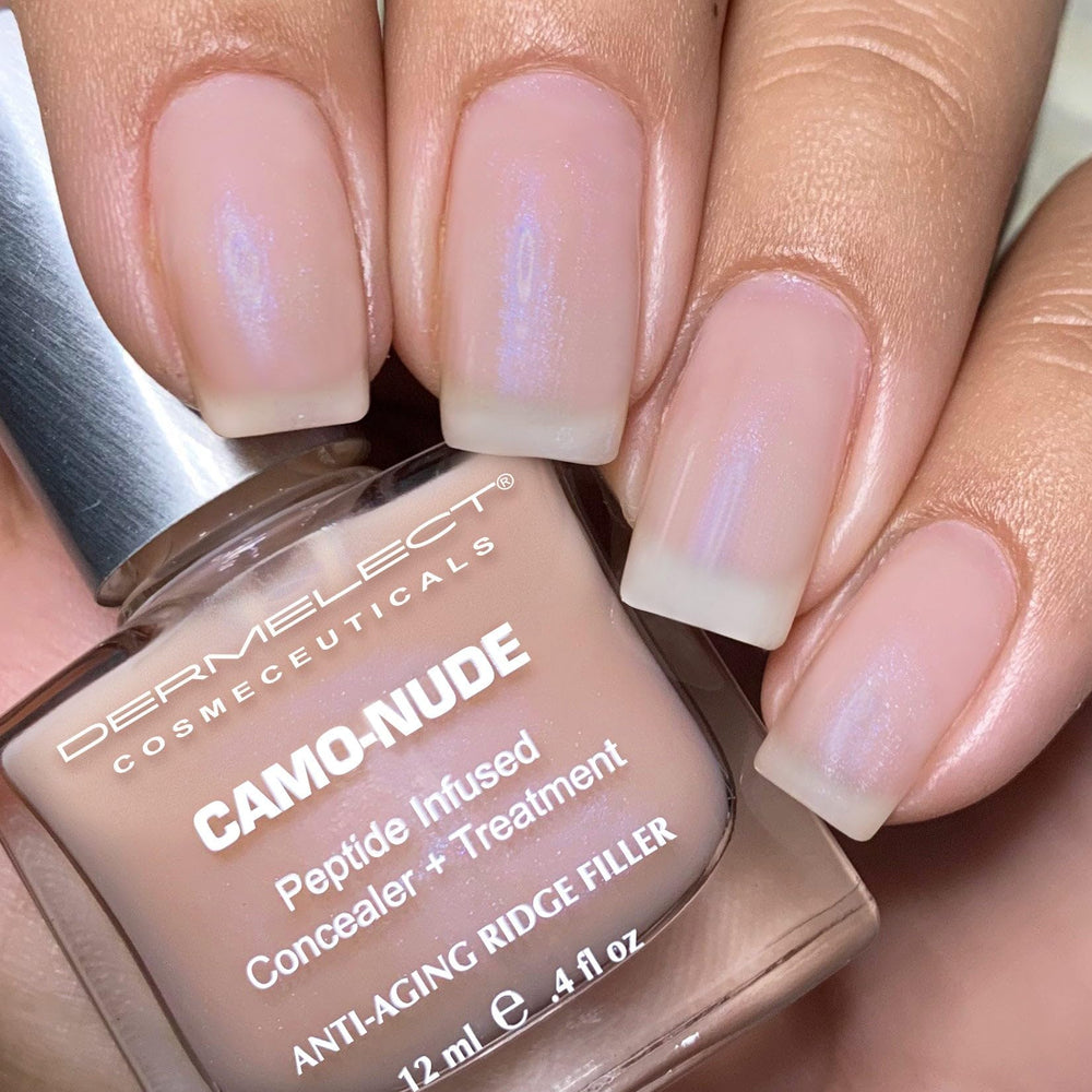 Dermelect Universal Nude Hue provides a natural look for nails before polish.