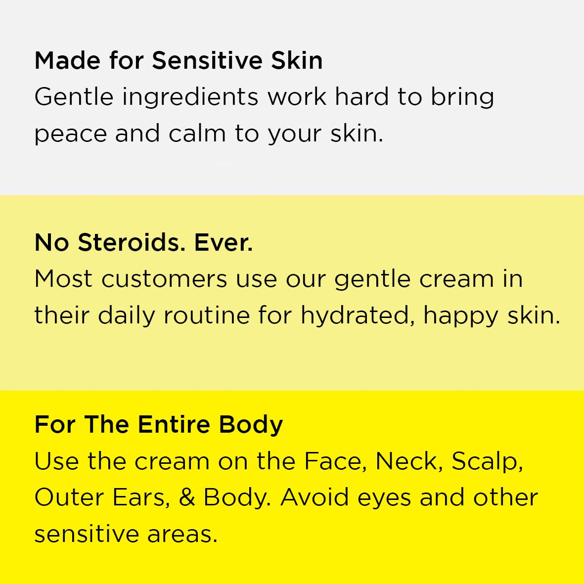 Dermgentle body-use shot illustrates versatile cream for face and body.