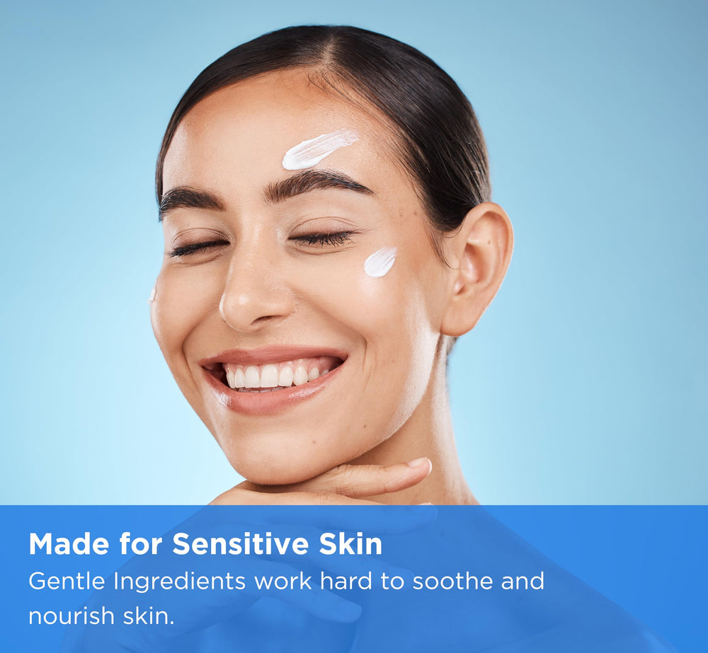Dermgentle face skin closeup reveals improved softness.