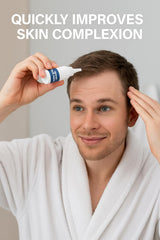 Dermgentle serum texture on skin demonstrating fast-acting feel.