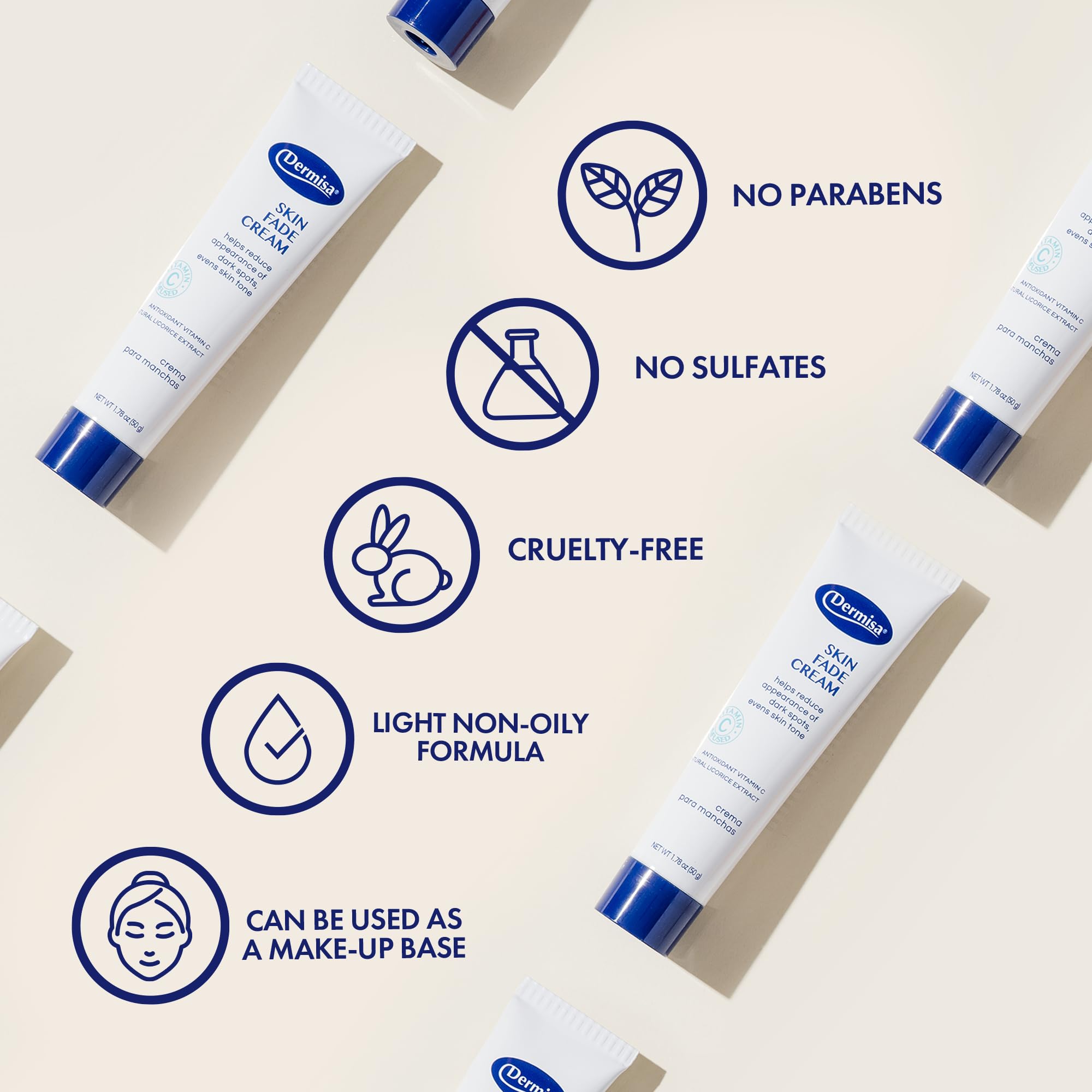 Dermisa daily skincare routine shot emphasizes easy absorption before makeup