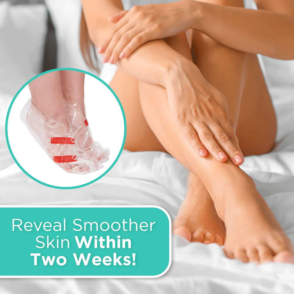 DERMORA Foot Peel Mask reveals softer soles through natural exfoliation.