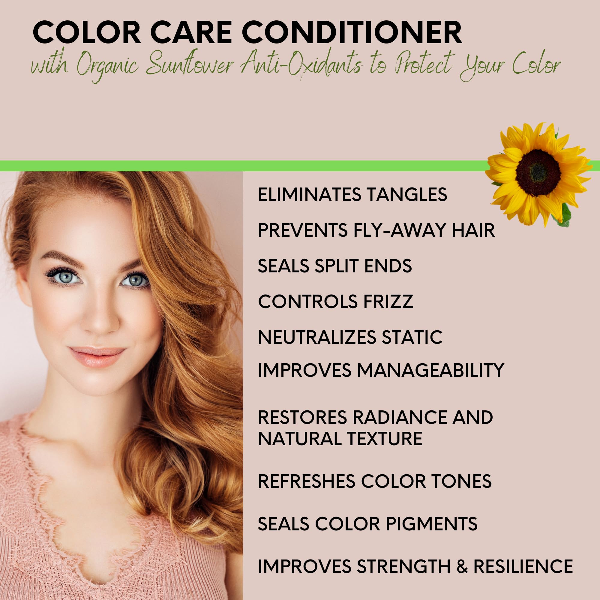 DermOrganic conditioner helps brush through hair for smoother styling