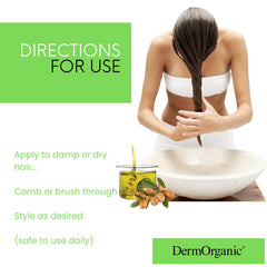 DermOrganic gel after brushing finish shows shape retention without buildup