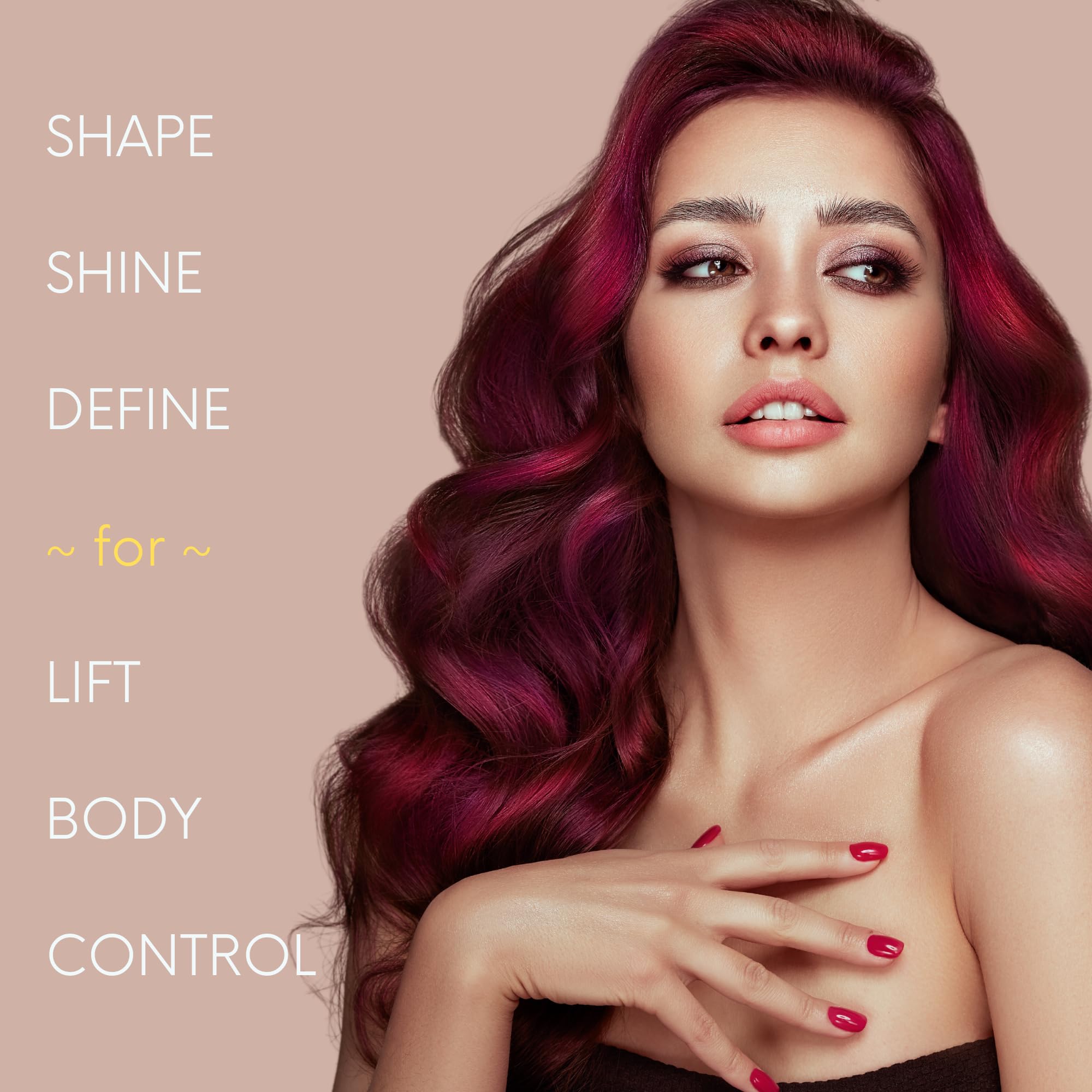 DermOrganic Super Hold gel hair application demonstrates sleek texture options