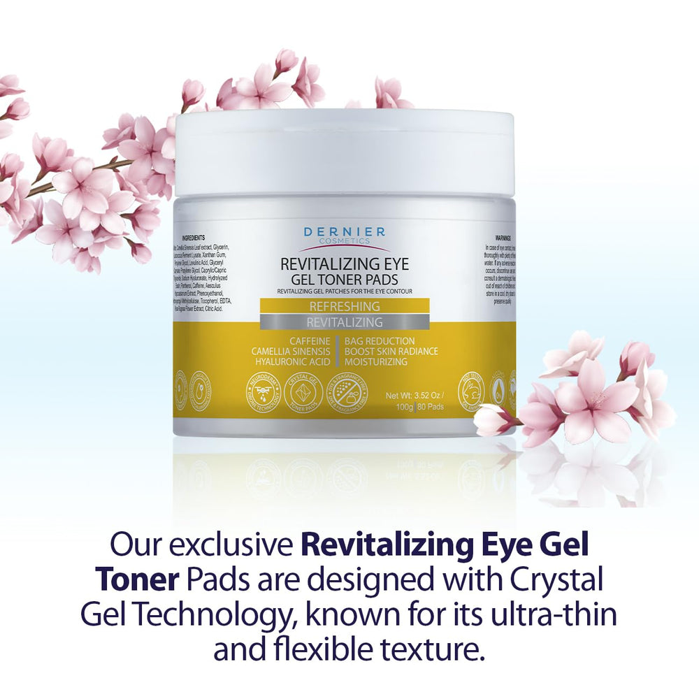 Dernier Under Eye Patches pads with a soft, gel-like texture.